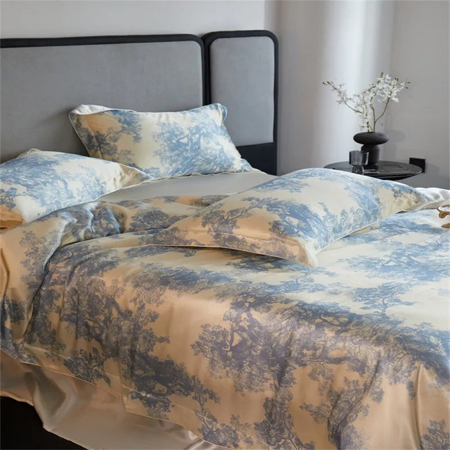 100% Mulberry Silk Duvet Cover Set, Cal King/Super King