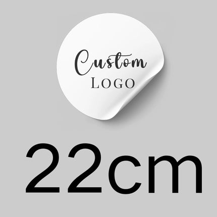 Custom Large Round Stickers — Personalized Logo Labels for Weddings, Events & Business