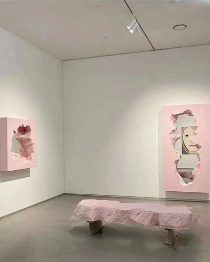 Sophisticated Black Irregular Coffee Table with Theater-Inspired Design - Vintage Breakfast and Living Room Accent Piece