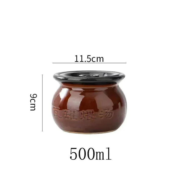 Versatile Clay Cooking Pots Set for Soups, Stews, Rice, Noodles, and Porridge - Sizes from 250ml to 800ml