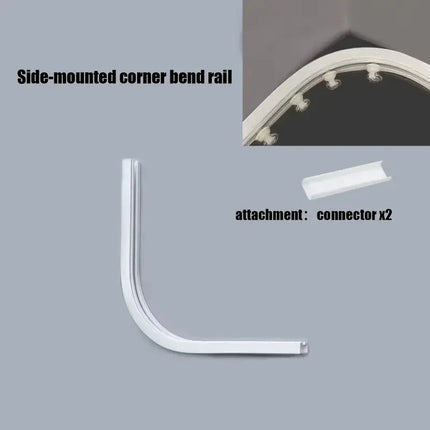 Self-Adhesive Curtain Track — No-Drill Ceiling & Wall Rail | Très Élite