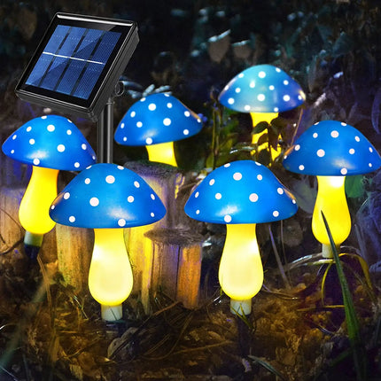 Tina Factory 12 Pack RGB Solar Mushroom Lights - Waterproof & 8 Modes