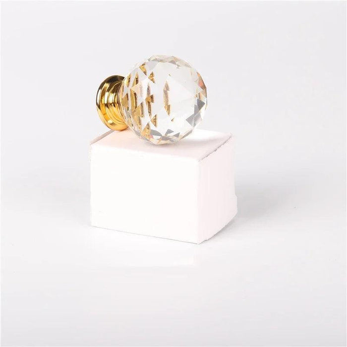 Elegant Crystal Sphere Cabinet Knobs - Chic Drawer Pulls Available in Various Sizes