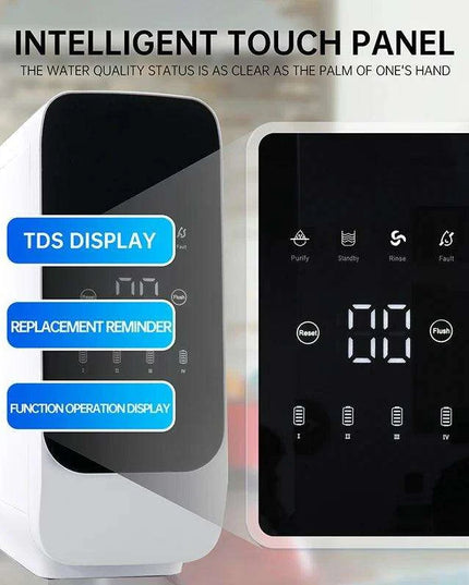 600 GPD High-Performance Alkaline Reverse Osmosis Water Filter System - Space-Saving and Eco-Friendly Design