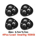 4-Pack Premium Heavy Duty Stainless Steel Furniture Casters with 360° Mobility and Easy Peel-and-Stick Installation (Load Capacity: 20/200Kg)