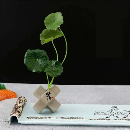 Elegant Plum Blossom Sushi and Sashimi Serving Set with Bento Mold