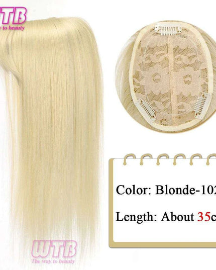 Bangs & Volume: Clip-In Hair Topper for Instant Transformation