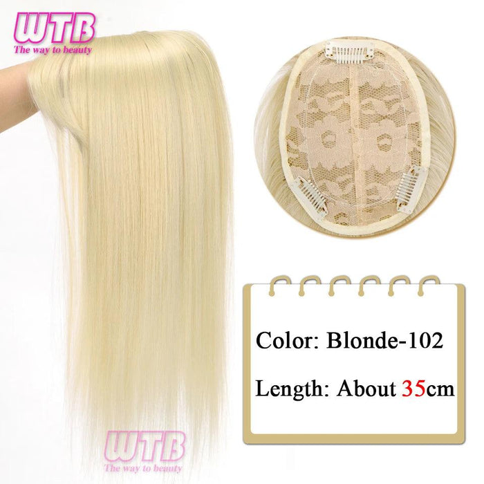 Bangs & Volume: Clip-In Hair Topper for Instant Transformation