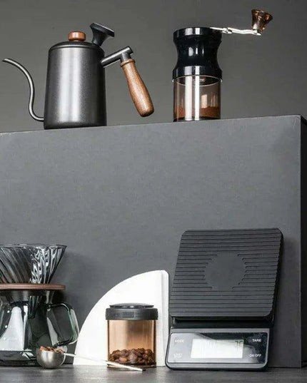Artisan Coffee Brewing Mastery: Deluxe Wooden Set for Elevated Experiences