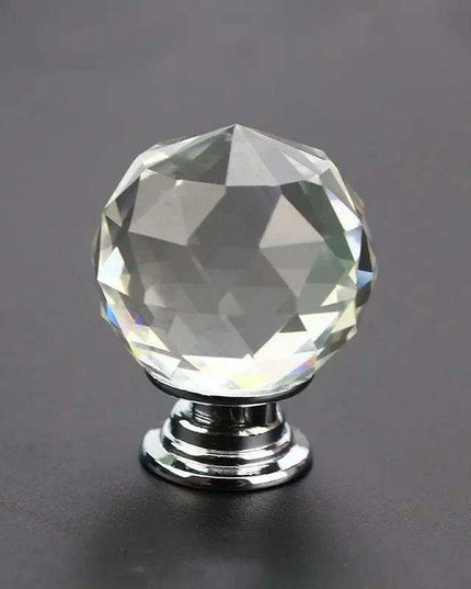 Chic Crystal Ball Glass Cabinet Knobs - Stylish Hardware for Home Décor Enhancement