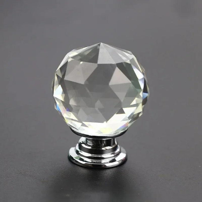 Elegant Crystal Sphere Cabinet Knobs - Chic Drawer Pulls Available in Various Sizes