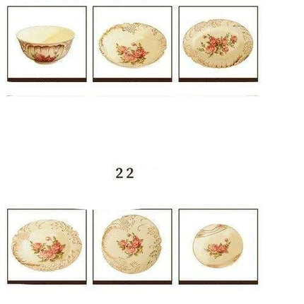 European Ceramic Dinnerware Set for Elegant Dining Occasions