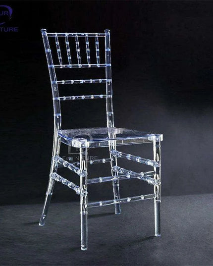 Elegant 50-Piece Clear Acrylic Chiavari Chairs for Sophisticated Celebrations