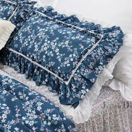 2pcs Pastoral Print Pillow Case Luxruy Ruffle Lace Pillow Cover Bedding Cushion Cases Home Decor Pillow Sham Satin Pillowcase 2pcs-pastoral-print-pillow-case-luxruy-ruffle-lace-pillow-cover-bedding-cushion-cases-home-decor-pillow-sham-satin-pillowcase