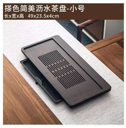 Elegant Wooden Tea Set with Nordic Coasters and Mess-Free Serving Design