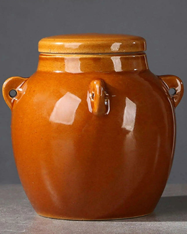 Elegant Sparkling Ceramic Storage Jar for Stylish Kitchen Decor