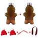 Cheerful Gingerbread Man Holiday Water Bottle for Kids - Ideal Christmas Gift with Multi-Functional Design
