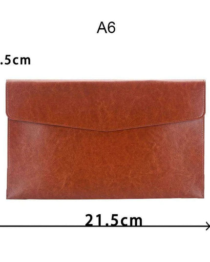 Sophisticated PU Leather Business Portfolio with Ample Storage