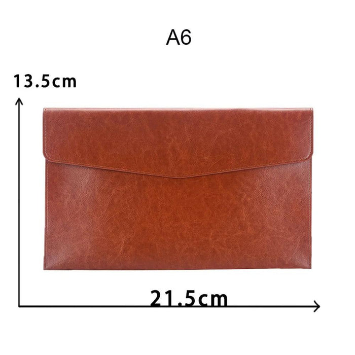 Sophisticated PU Leather Business Portfolio with Ample Storage
