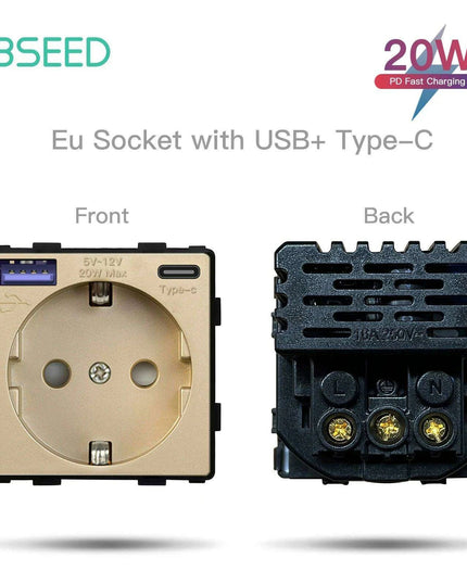 Luxurious Gold Glass Smart WiFi Wall Switch - Advanced Home Automation Solution