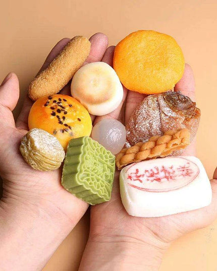 Whimsical Kawaii Mini Chinese Pastry Figurines - Adorable Collectible Delights