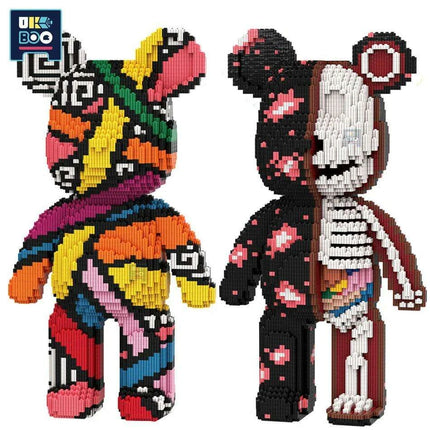 Adorable Bear Cub Building Block Set with Easy Storage - Inspire Creativity and Learning