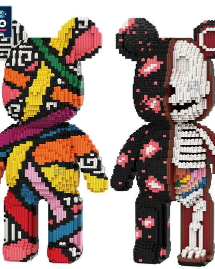 Adorable Bear Cub Building Block Set with Easy Storage - Inspire Creativity and Learning