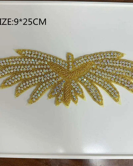 Glimmering Silver Rhinestone Floral Applique: Elegant Fashion Upgrade Accessory