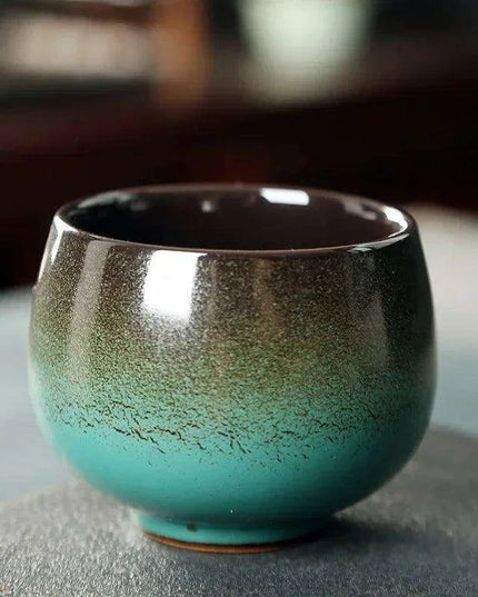 180ml Rustic Japanese Pottery Espresso Cup - Unique Frosted Design for Tea and Coffee Enjoyment