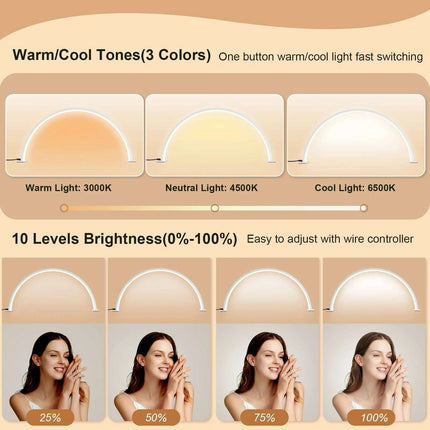 U-Shaped LED Nail Salon Lamp for Enhanced Beauty and Eye Comfort