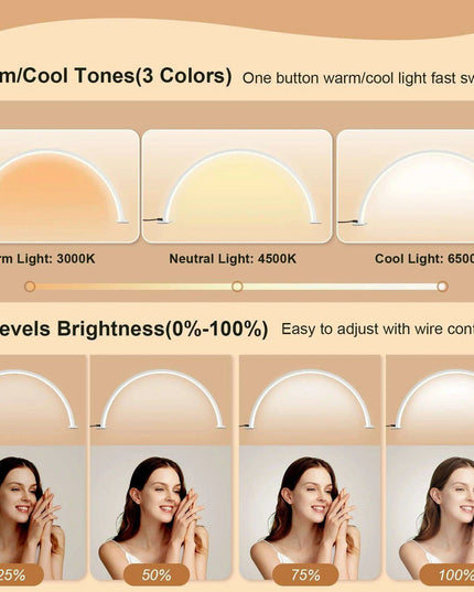 U-Shaped LED Nail Salon Lamp for Enhanced Beauty and Eye Comfort