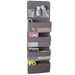 Gray 5-Tier Hanging Shoe and Accessory Organizer