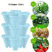 Space-Saving Vertical Herb Tower with Rolling Mobility