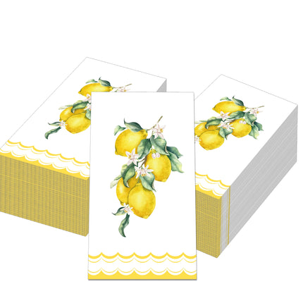 Blue & White Porcelain Lemon Napkins | Decorative Paper Napkins