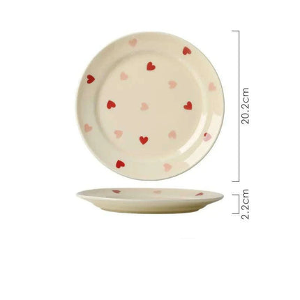 Romantic Heart-Shaped Ceramic Dinnerware for Memorable Dining Moments