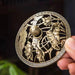 Antique Hollow Copper Incense Burner with Three Legs - Elegant Zen Decor for Home and Yoga Spaces