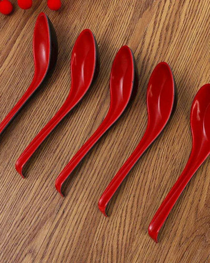 Elegant Japanese Porcelain Spoons Set - Premium Anti-Chip Kitchen Utensils