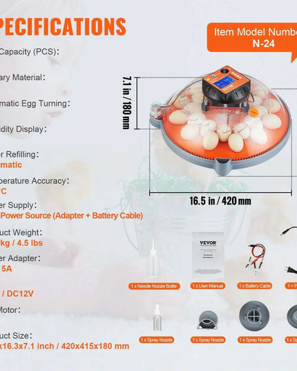 Smart Egg Incubator with Superior Temperature and Humidity Regulation