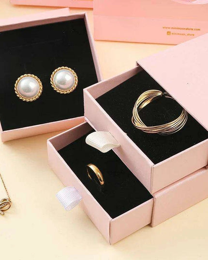 Luxury Pink Jewelry Packaging Set with Custom Branding - 500 Piece Collection