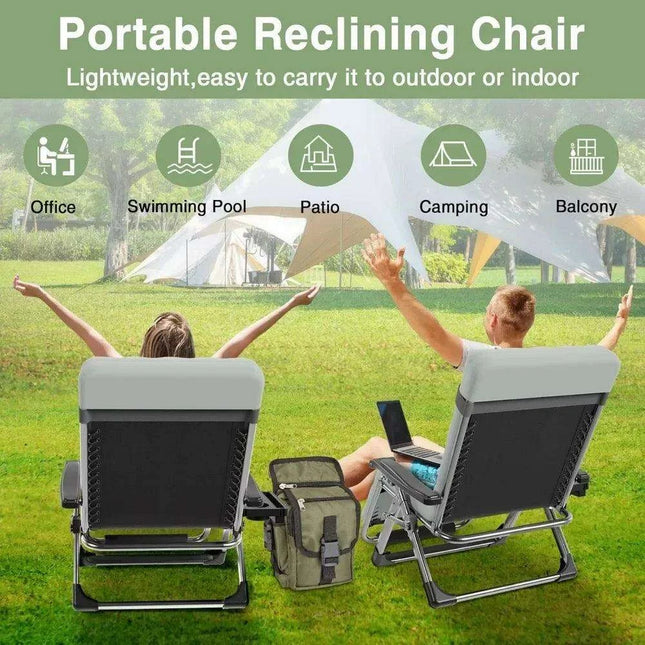Ultimate Comfort Zero Gravity Outdoor Recliner Chair with Removable Cushion