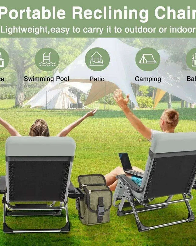 Ultimate Comfort Zero Gravity Outdoor Recliner Chair with Removable Cushion