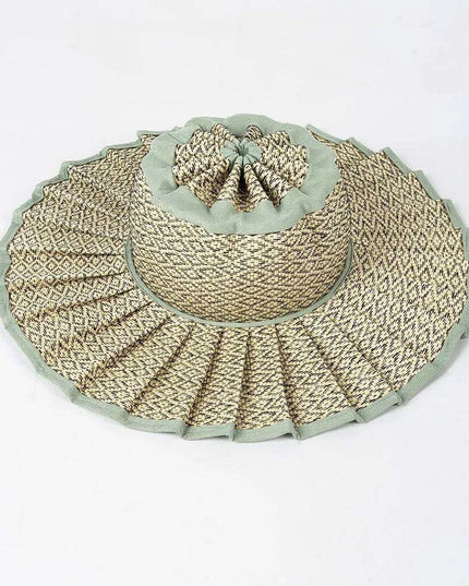Chic and Practical Foldable Straw Sun Hat with Stylish Belt - Large Brim UV Protection for Outdoor Adventures