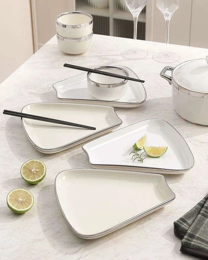 Sophisticated Ceramic Dining Set: Versatile Tableware for Memorable Meals