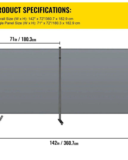 Chic Weatherproof 2-Panel Room Divider for Modern Indoor Privacy