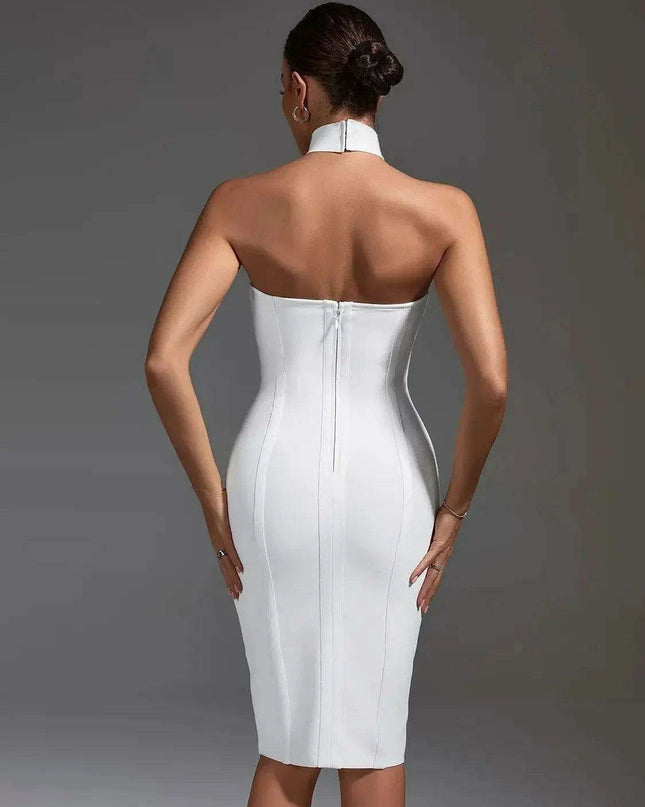 Chic White Backless Bandage Dress: Your Ultimate Glam Night Essential