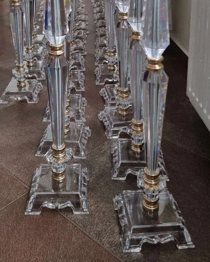 Elegant Acrylic Vase Set of 10 for Sophisticated Event Centerpieces