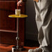 Modern Elegance Mini Coffee Table with Versatile Stainless Steel and Glass Design