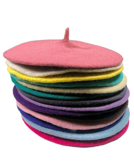Elegant Wool Beret - Classic Winter Accessory for Women and Teens
