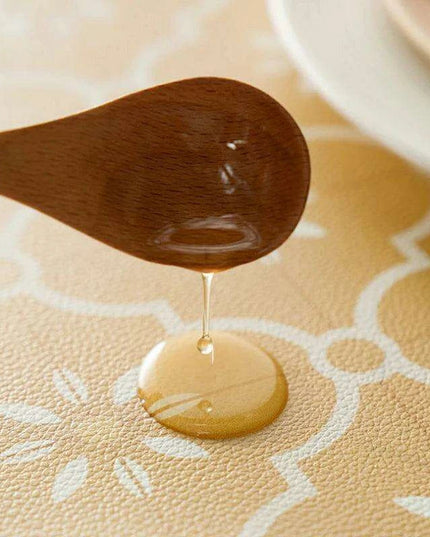 Stylish Nordic Retro Leather Dining Mat for a Chic Table Setting