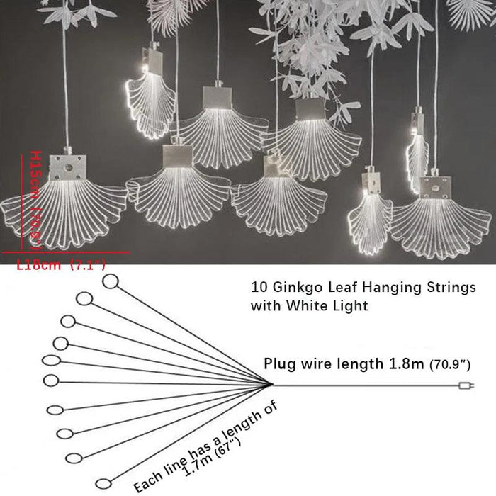 Illuminating Elegance: Ginkgo Leaf LED Lamp for Unforgettable Celebrations